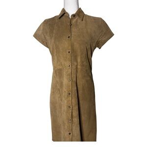 Vintage Genuine Leather Suede Dress M Western Boho